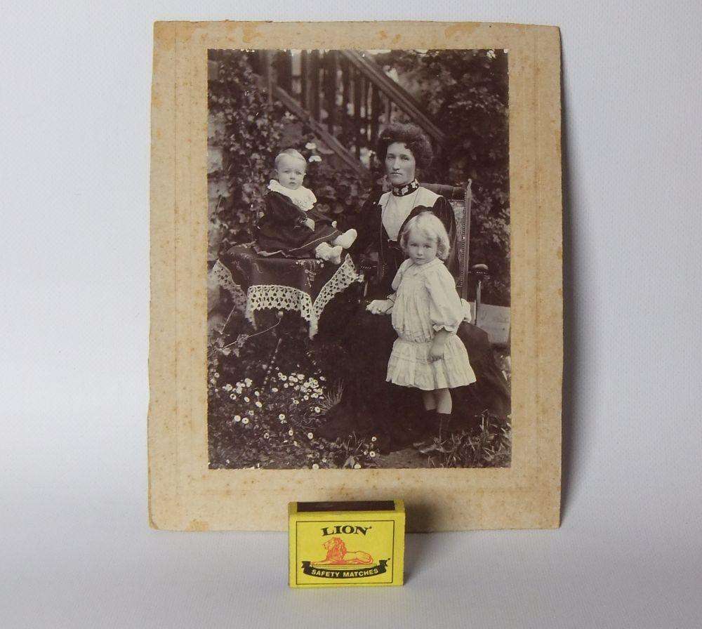 UNDER R100 - Vintage / Antique photograph - Mother with her daughters