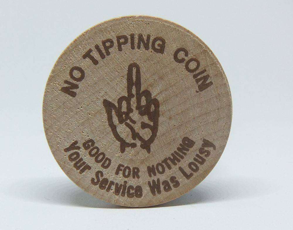 American wooden nickel token -