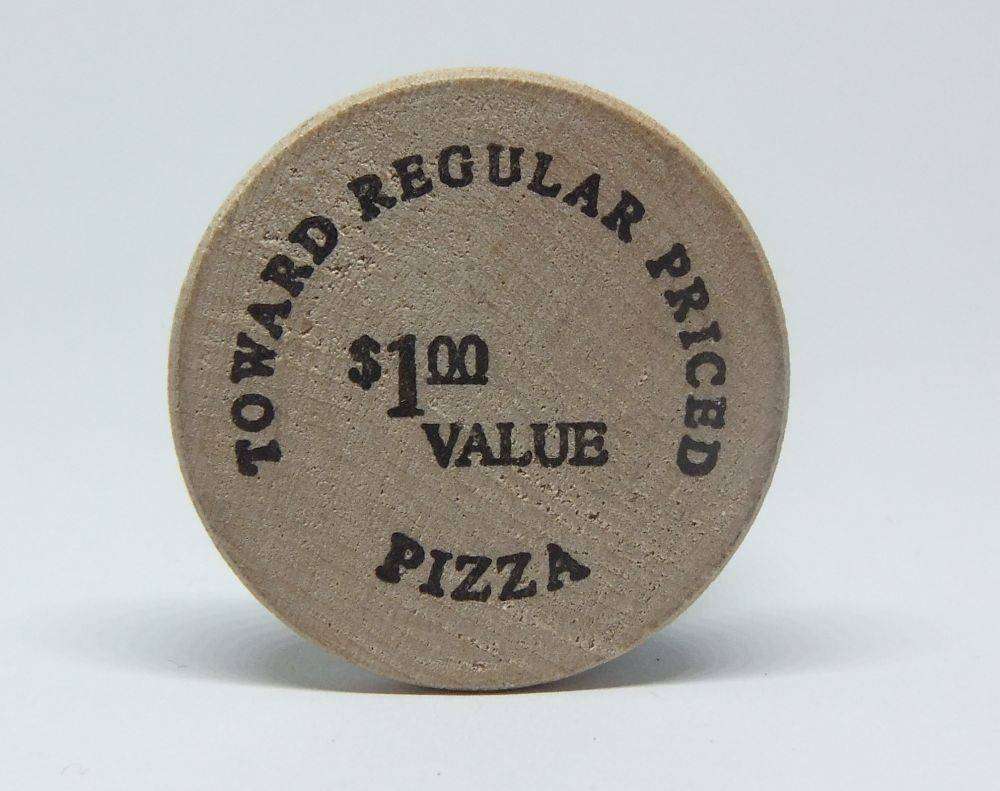 American wooden nickel token -