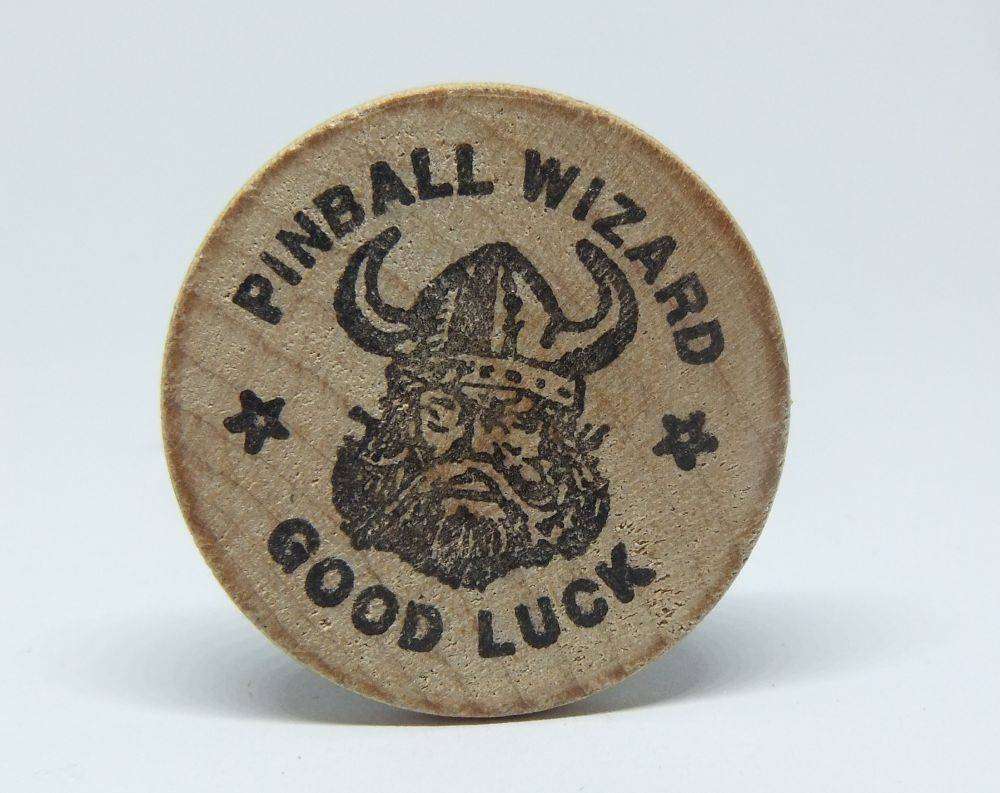 American wooden nickel token -