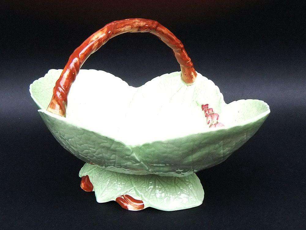 A large vintage porcelain fruit basket by Carlton Ware of England in excellent condition