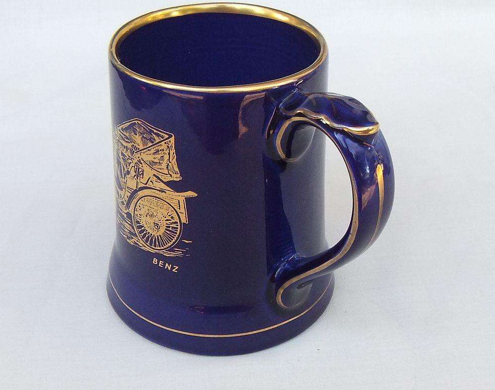 A vintage Wade porcelain jug depicting the 1899 Benz - Veteran cars No 1