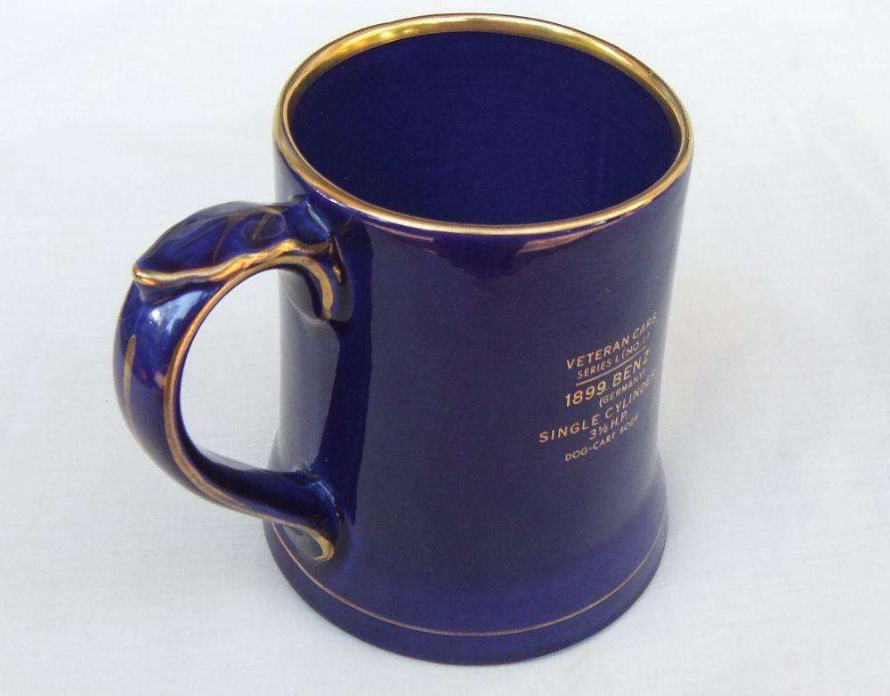 A vintage Wade porcelain jug depicting the 1899 Benz - Veteran cars No 1