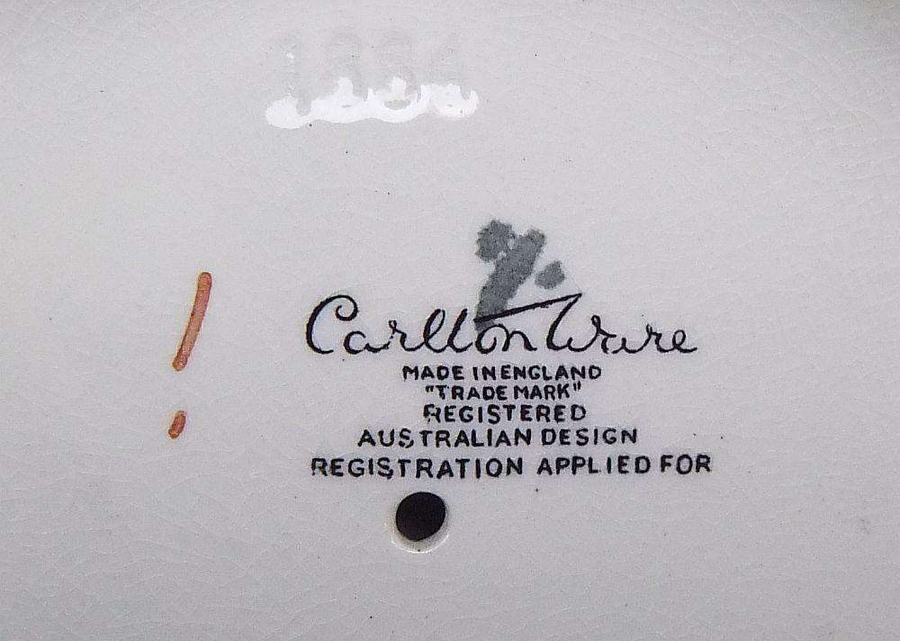 A large vintage porcelain fruit basket by Carlton Ware of England in excellent condition