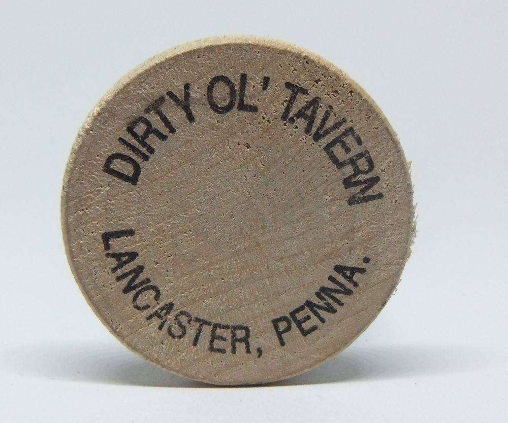 American wooden nickel token -