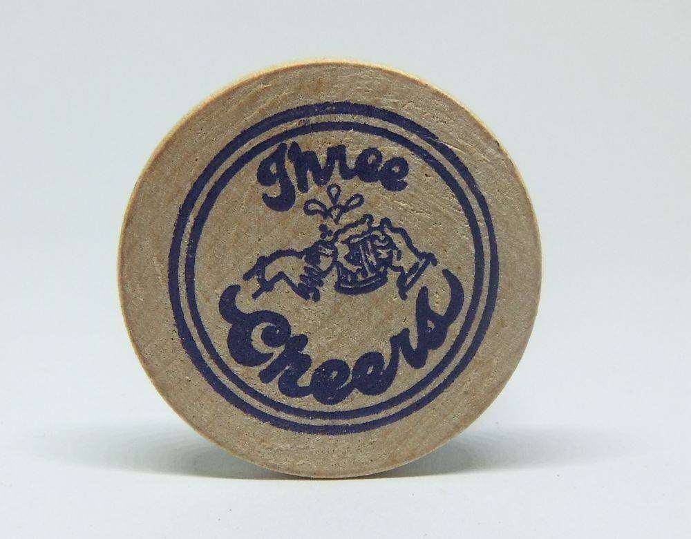 American wooden nickel token -