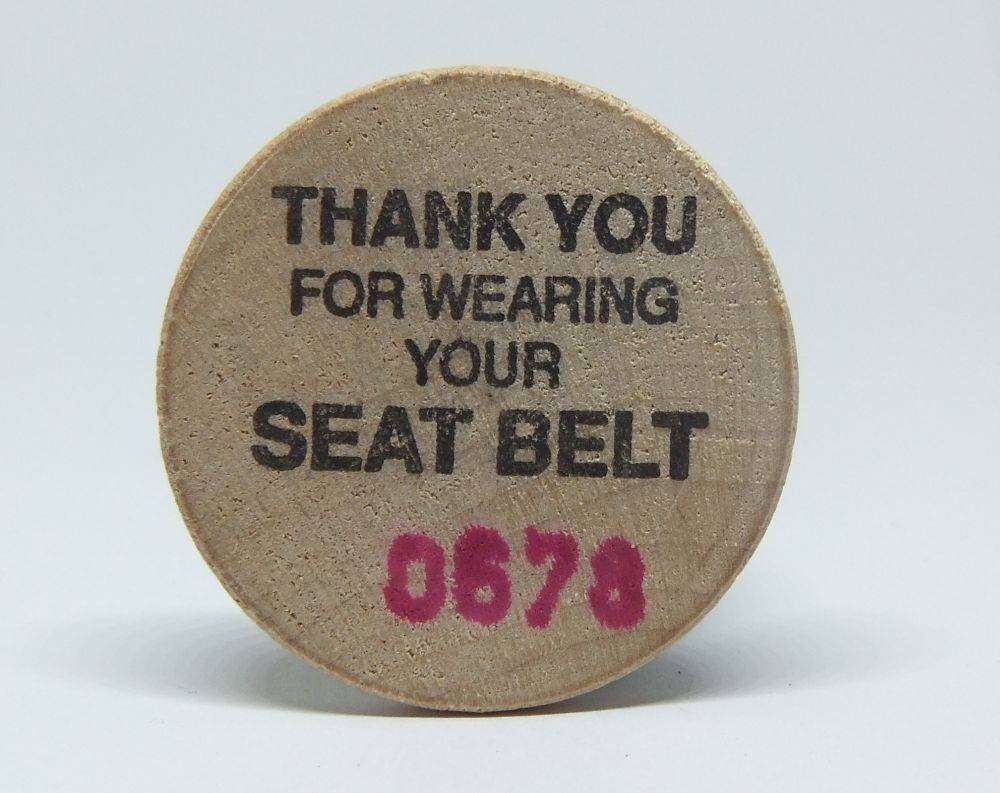 American wooden nickel token -