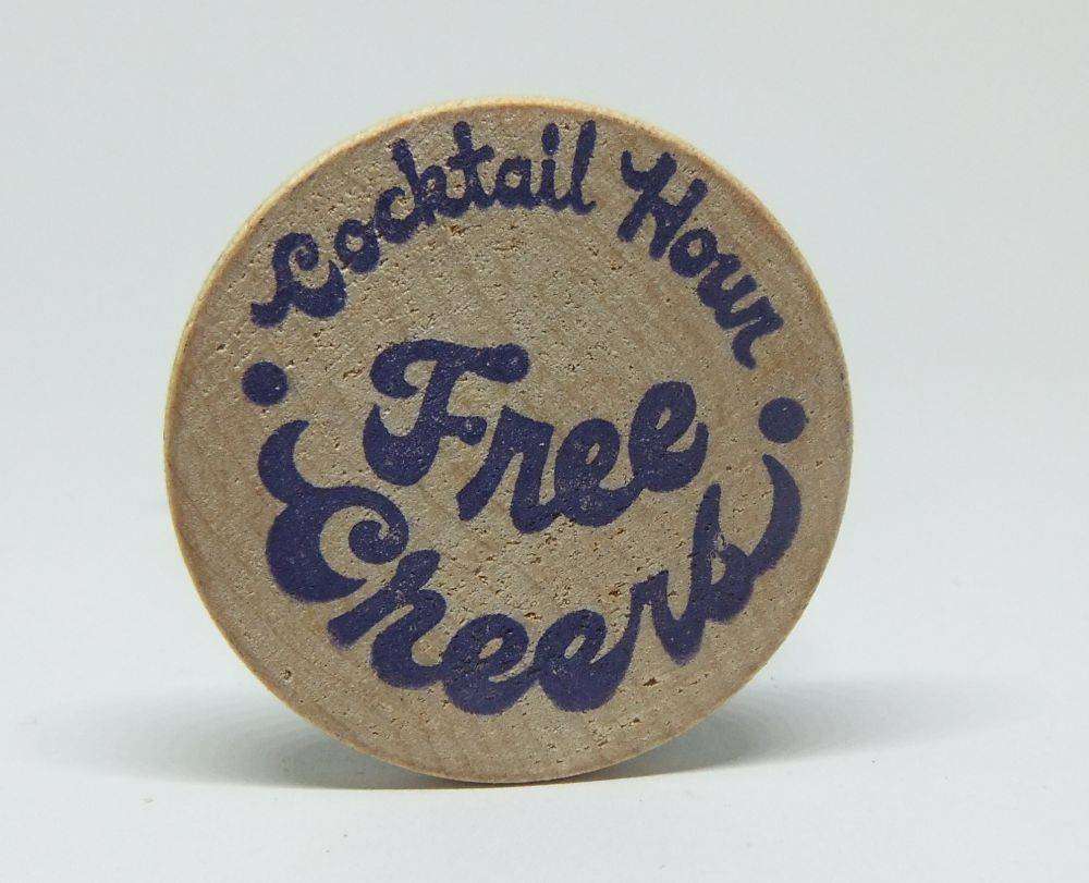 American wooden nickel token -