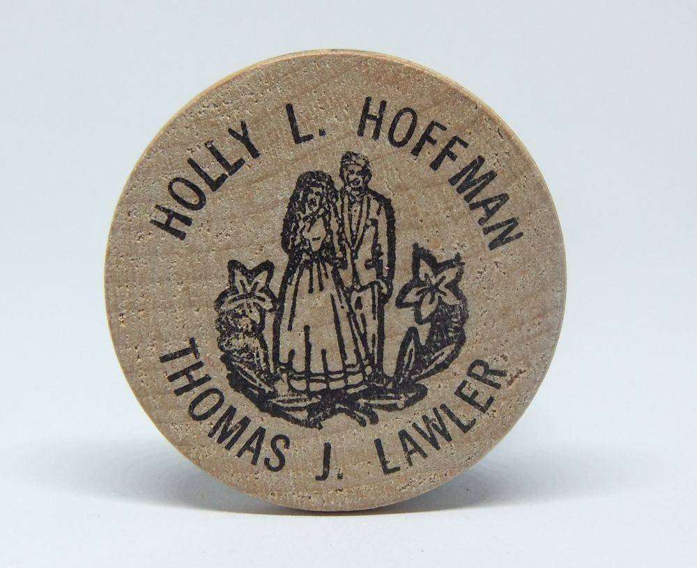 American wooden nickel token -