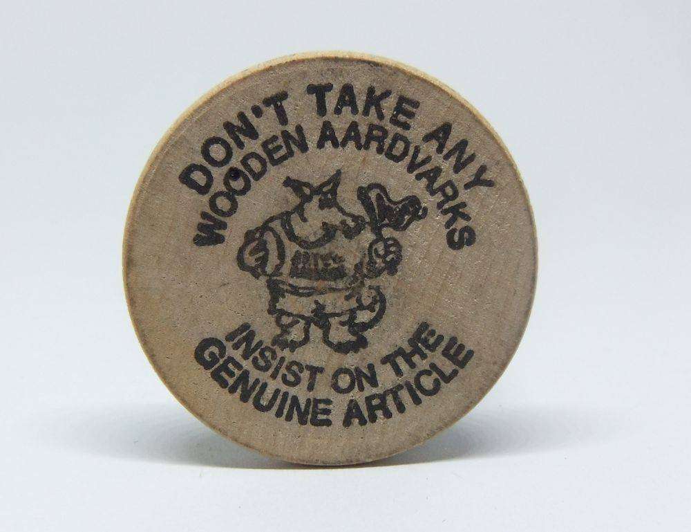 American wooden nickel token -