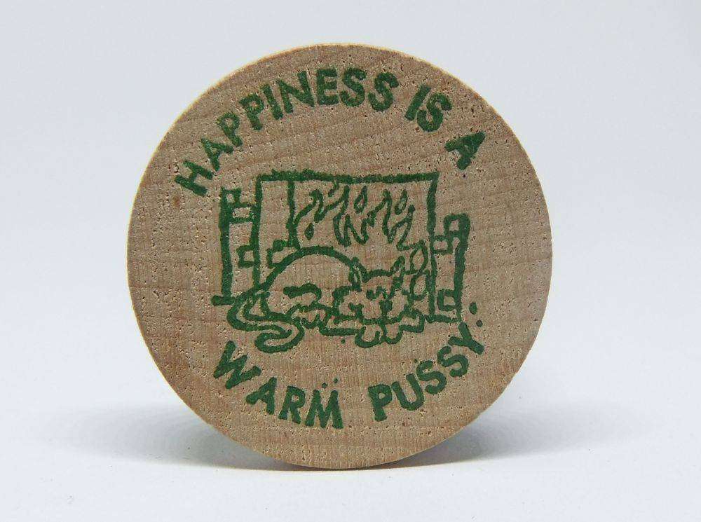 American wooden nickel token -