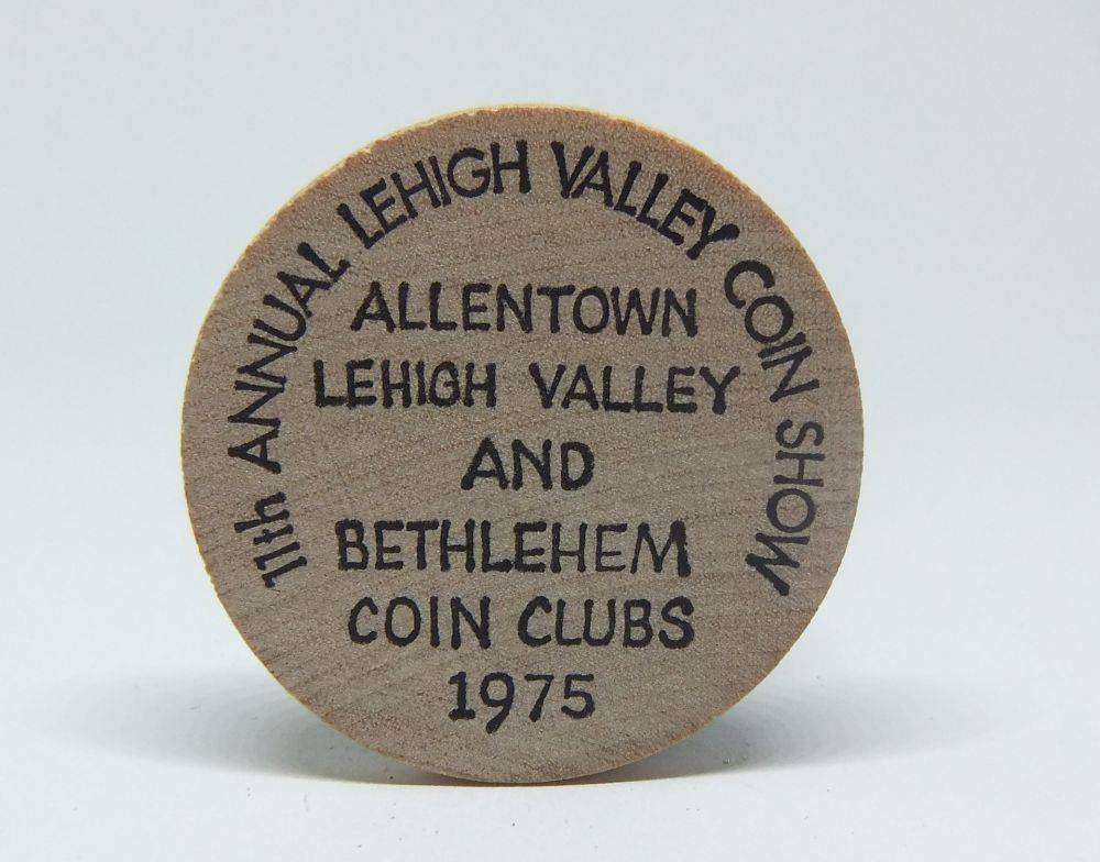 American wooden nickel token -