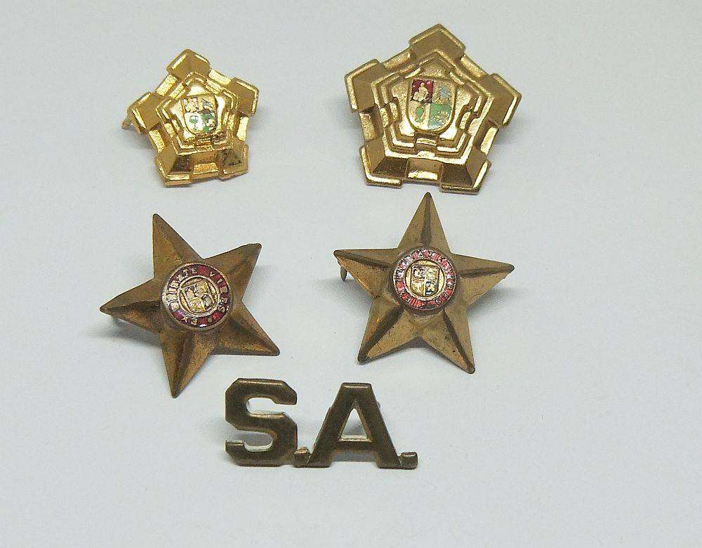 Militaria badge - SADF officers and field officers badges lot x 5