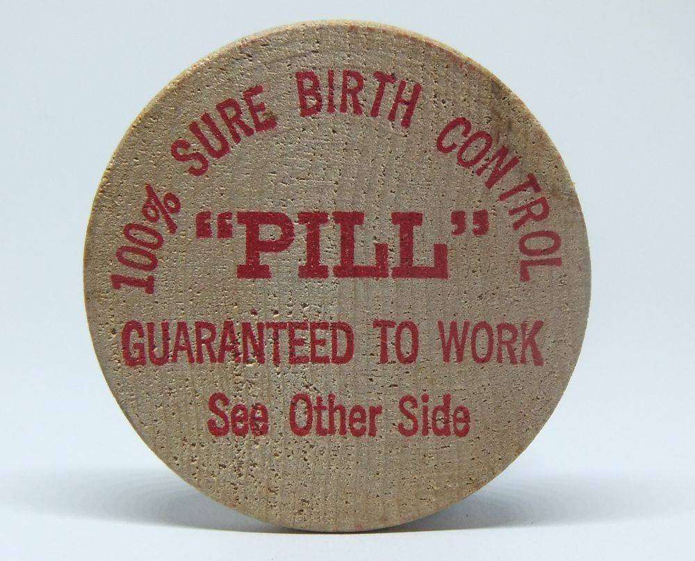 American wooden nickel token -