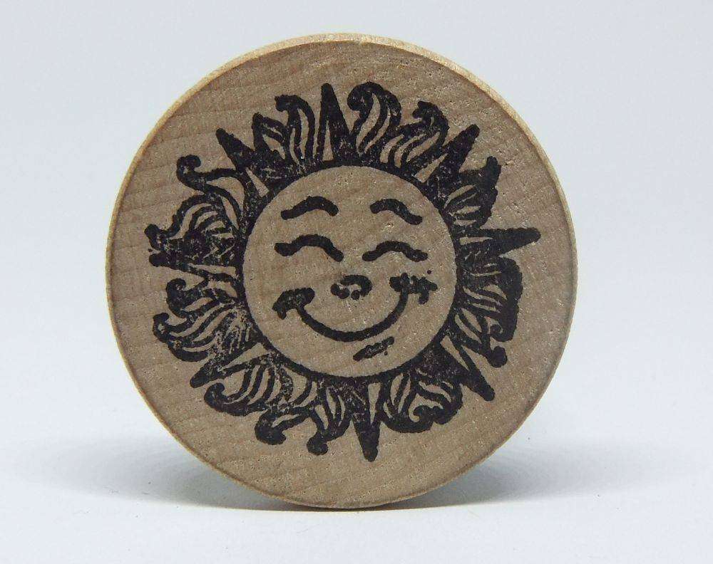 American wooden nickel token -