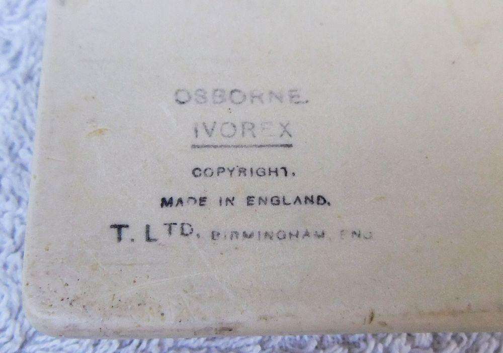 An early 20th century Ivorex plaque depicting the houses of parliament in Cape Town