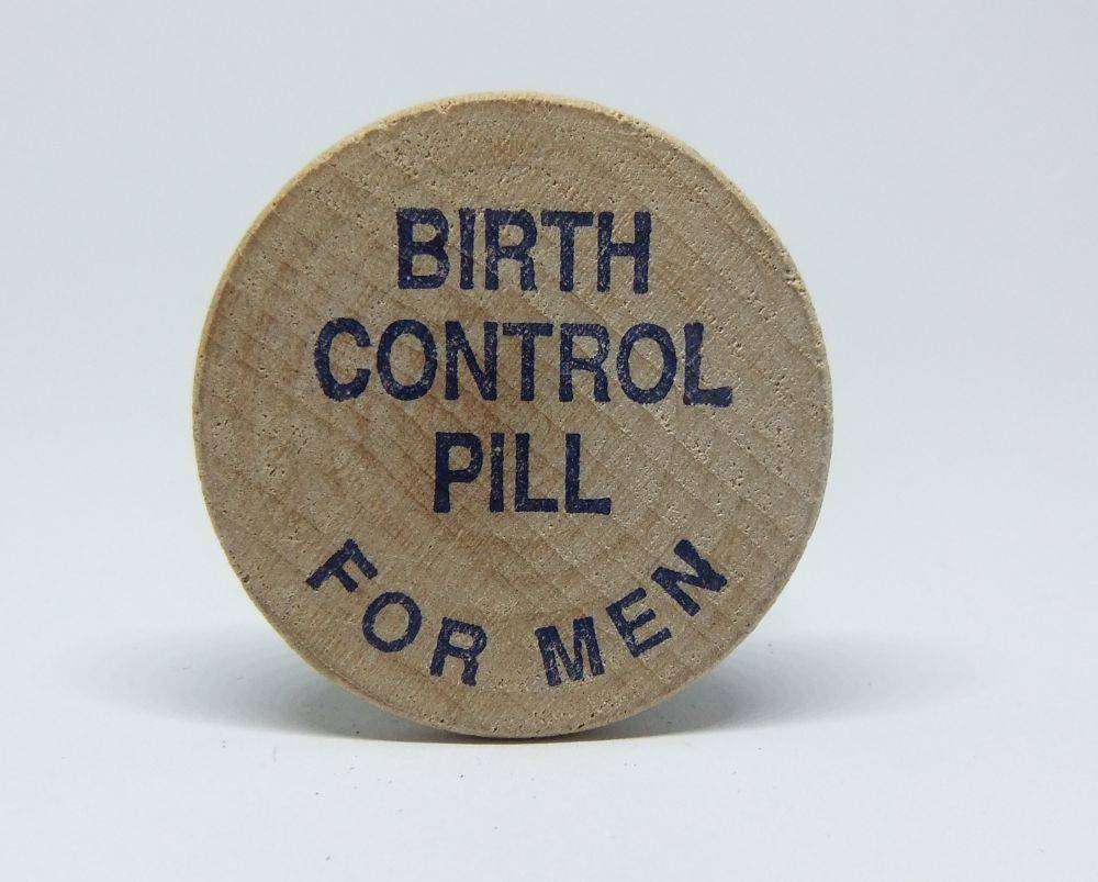 American wooden nickel token -