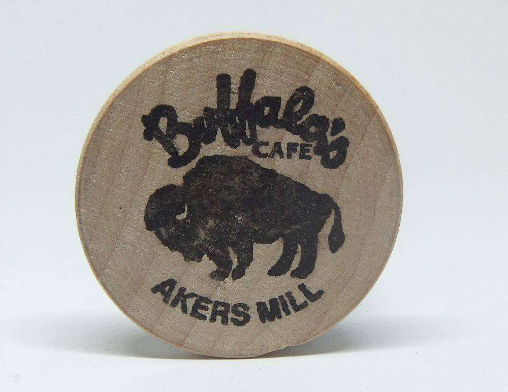 American wooden nickel token -