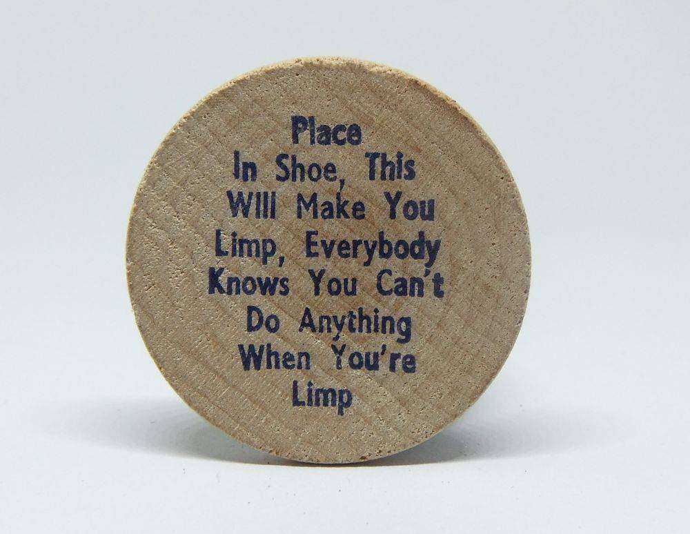 American wooden nickel token -