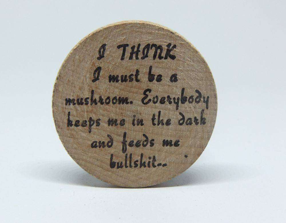 American wooden nickel token -