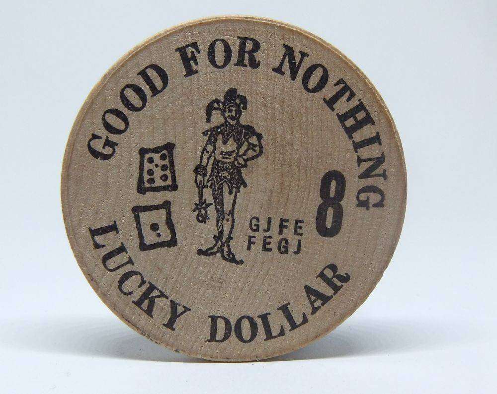 American wooden nickel token -