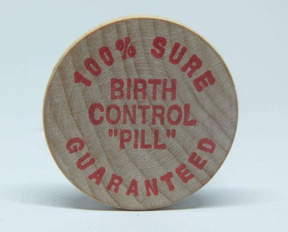 American wooden nickel token -