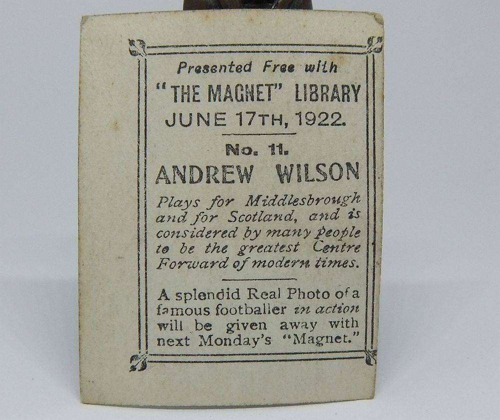 UNDER R100 - 1920`s Sports card - Football - Andrew Wilson - Middlesbrough