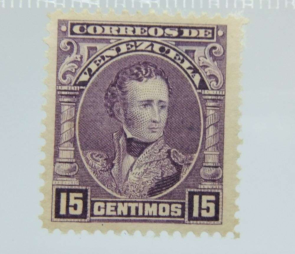 UNDER R100 -Antique / Vintage postage stamp - Venezuela 15 Centimos