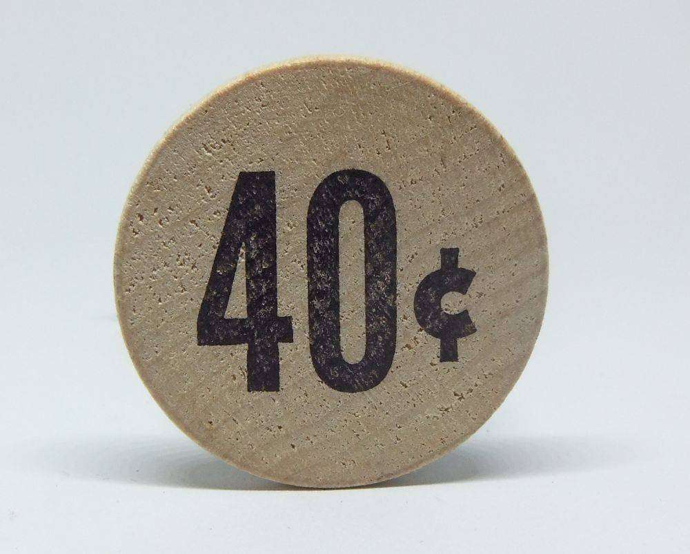 American wooden nickel token -