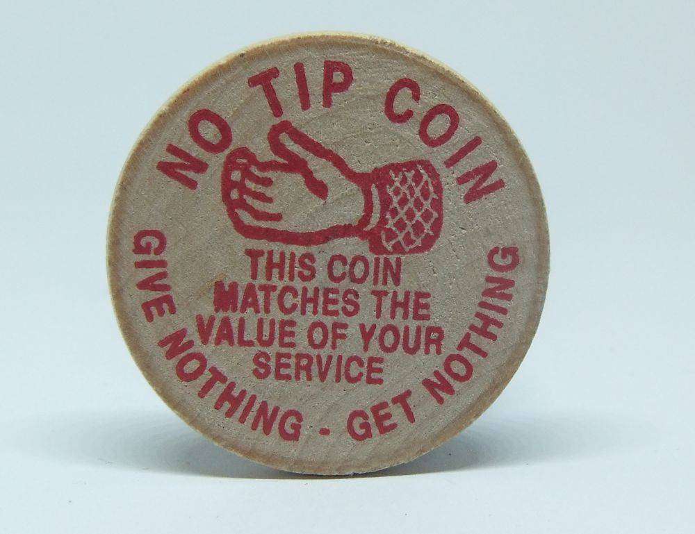 American wooden nickel token -