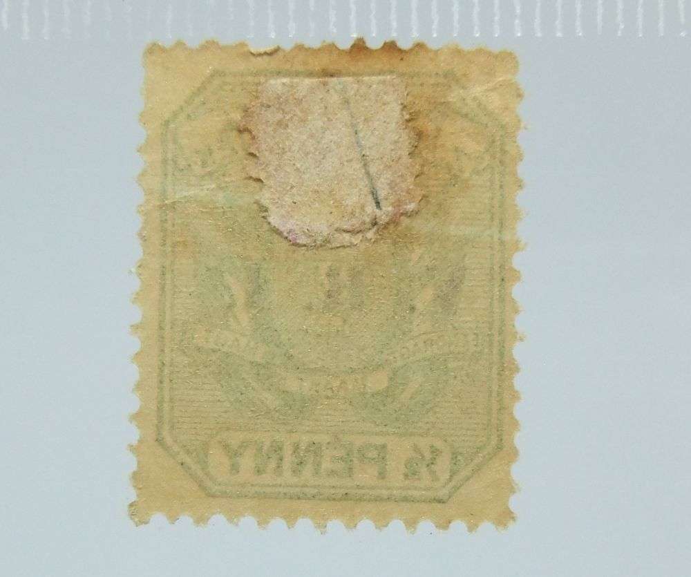 UNDER R100 -Antique / Vintage postage stamp - ZAR half penny