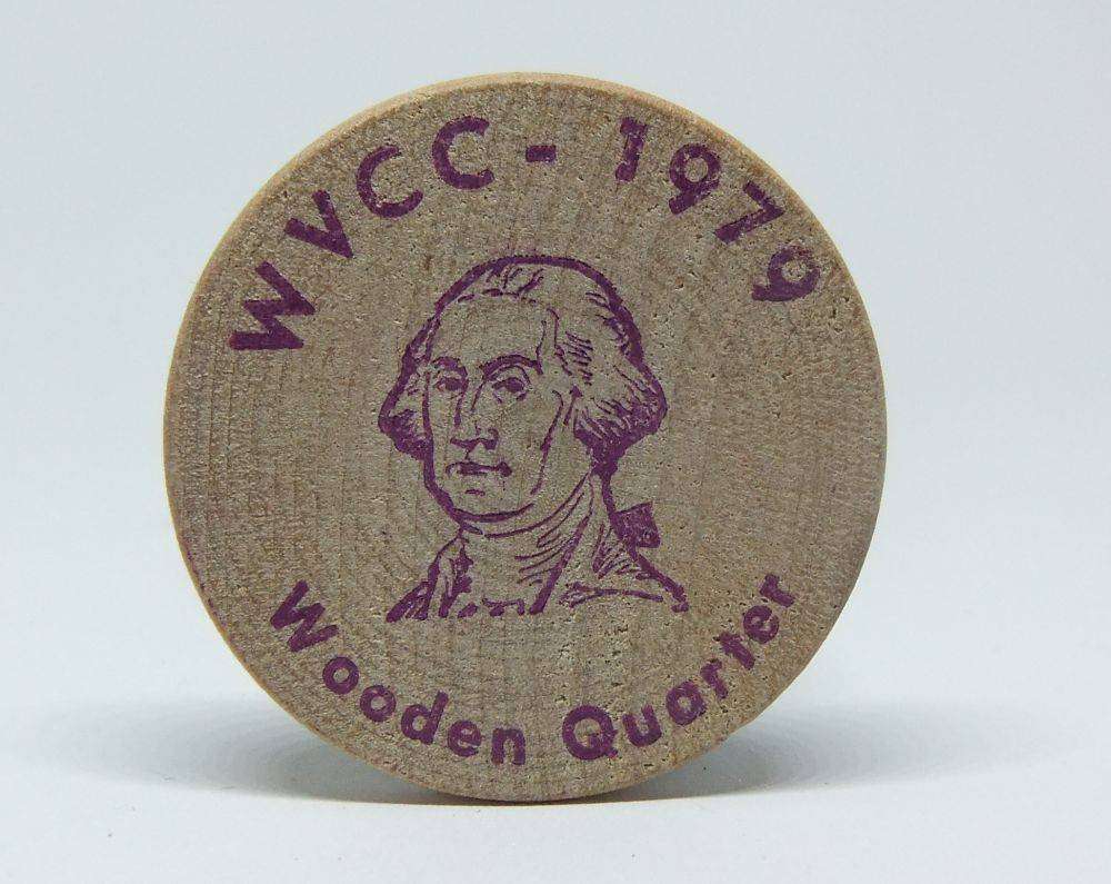 American wooden nickel token -