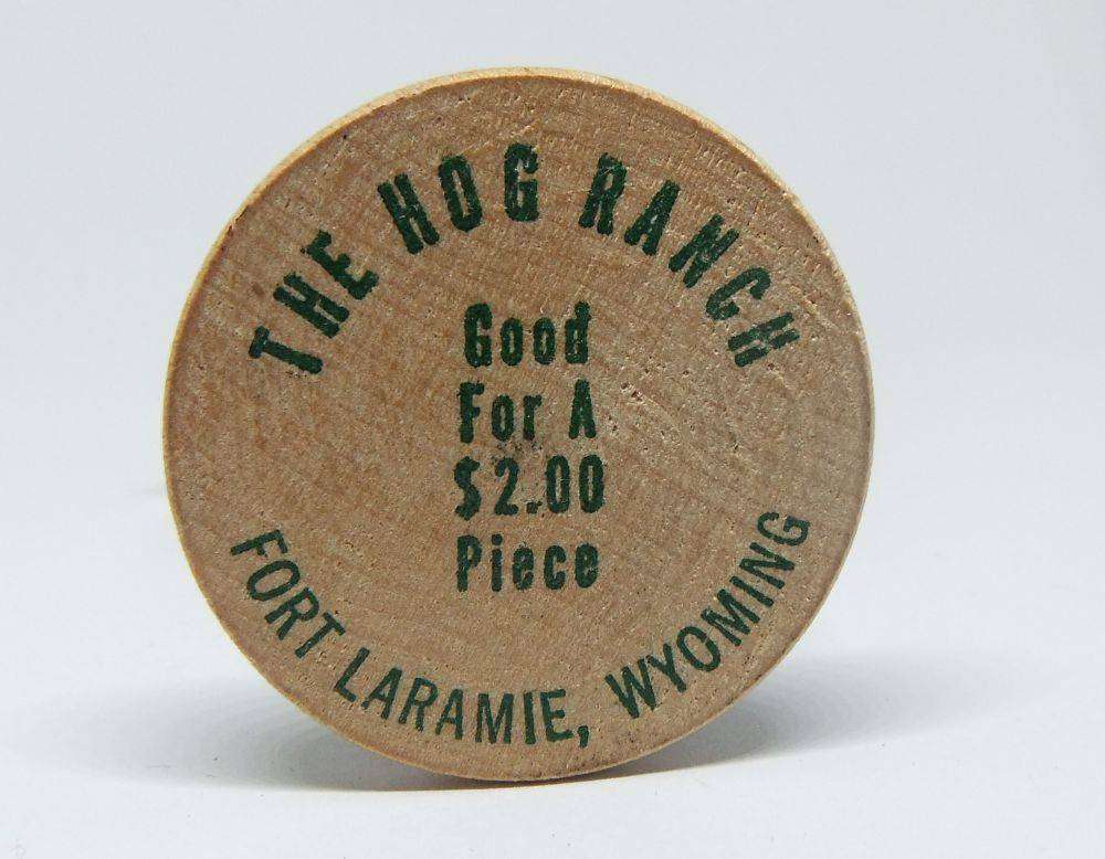 American wooden nickel token -