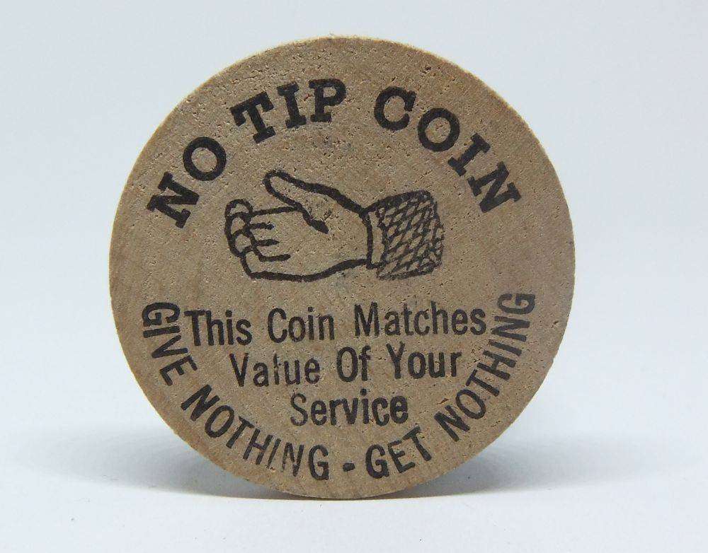 American wooden nickel token -