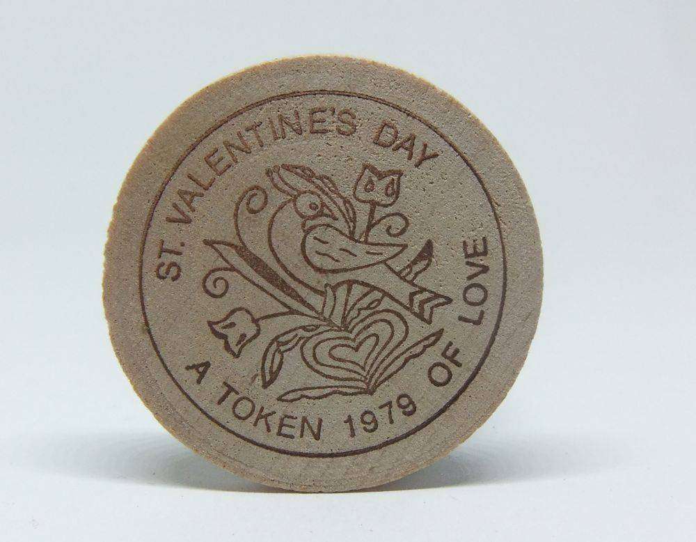 American wooden nickel token -