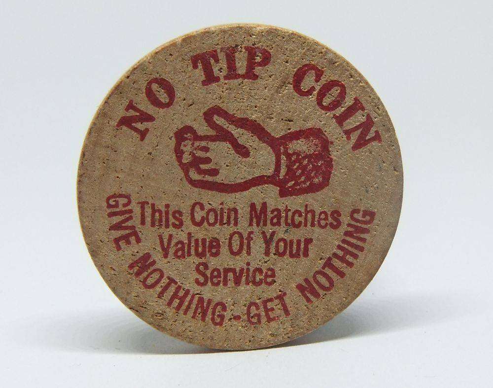 American wooden nickel token -