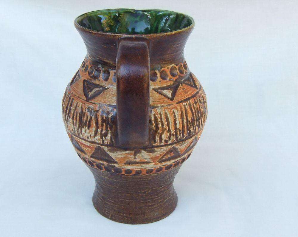 A high value vintage mid-century jug by Bay pottery made in West-Germany