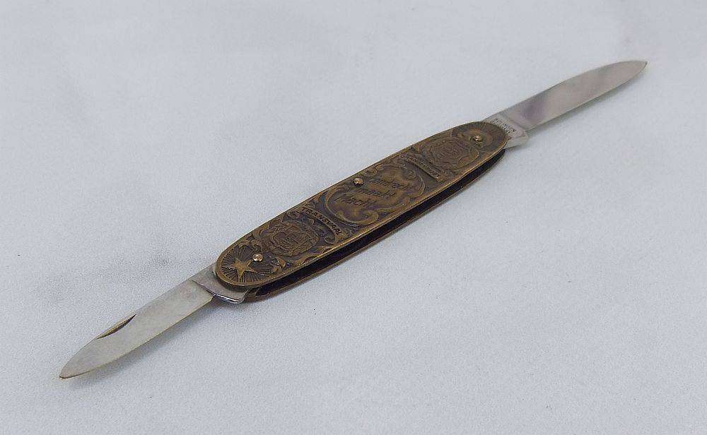 A vintage Paul Kruger / De Wet penknife with German blades