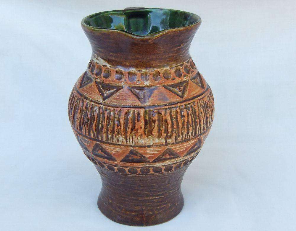 A high value vintage mid-century jug by Bay pottery made in West-Germany