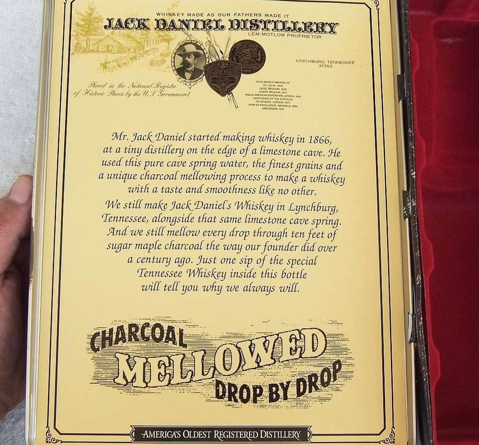 A limited edition Jack Daniels tin canister