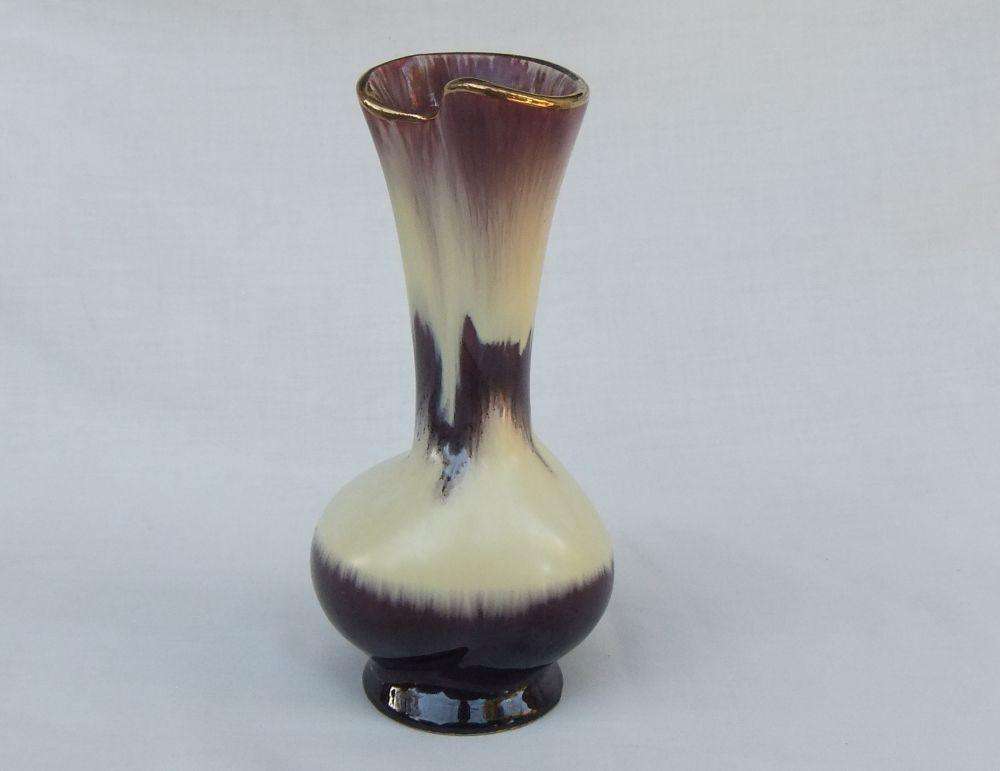 A mid century West German lava style glaze pottery vase