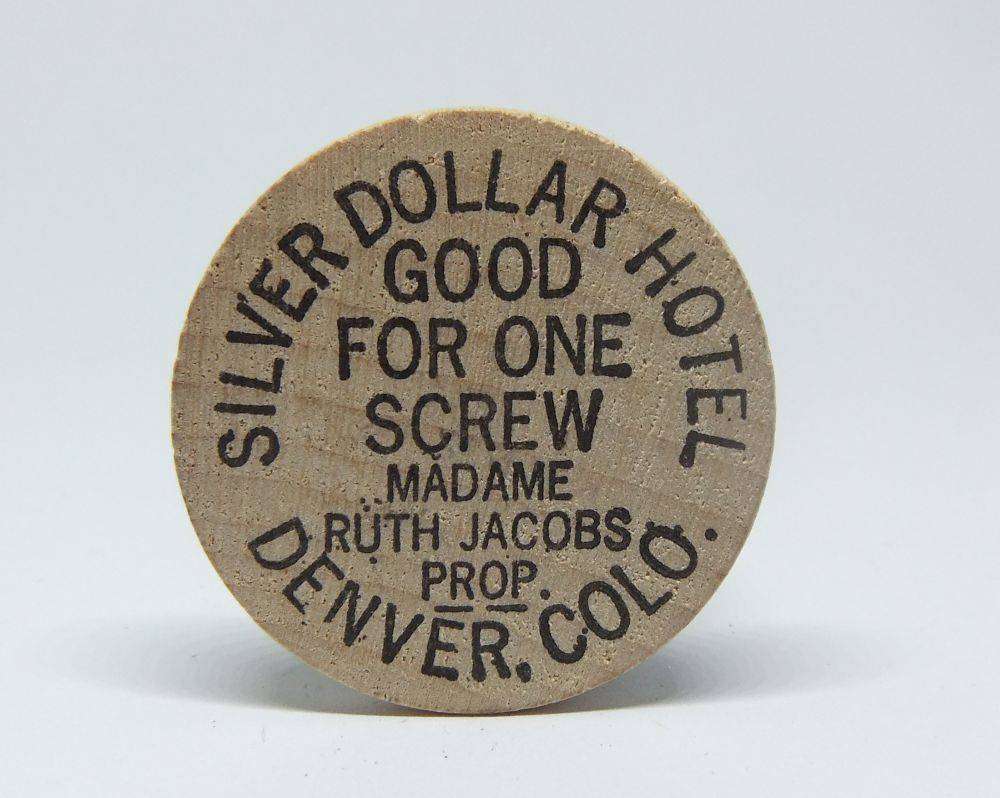 American wooden nickel token -