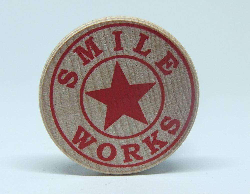 American wooden nickel token -