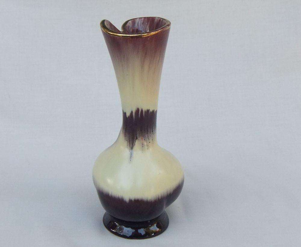 A mid century West German lava style glaze pottery vase
