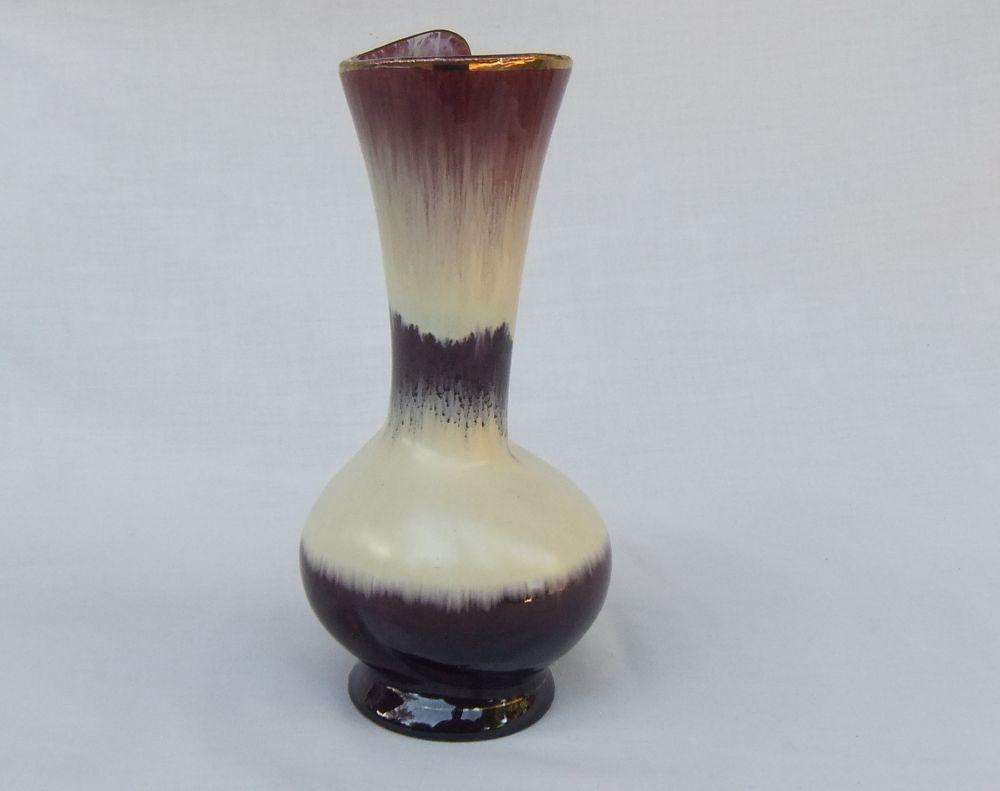 A mid century West German lava style glaze pottery vase