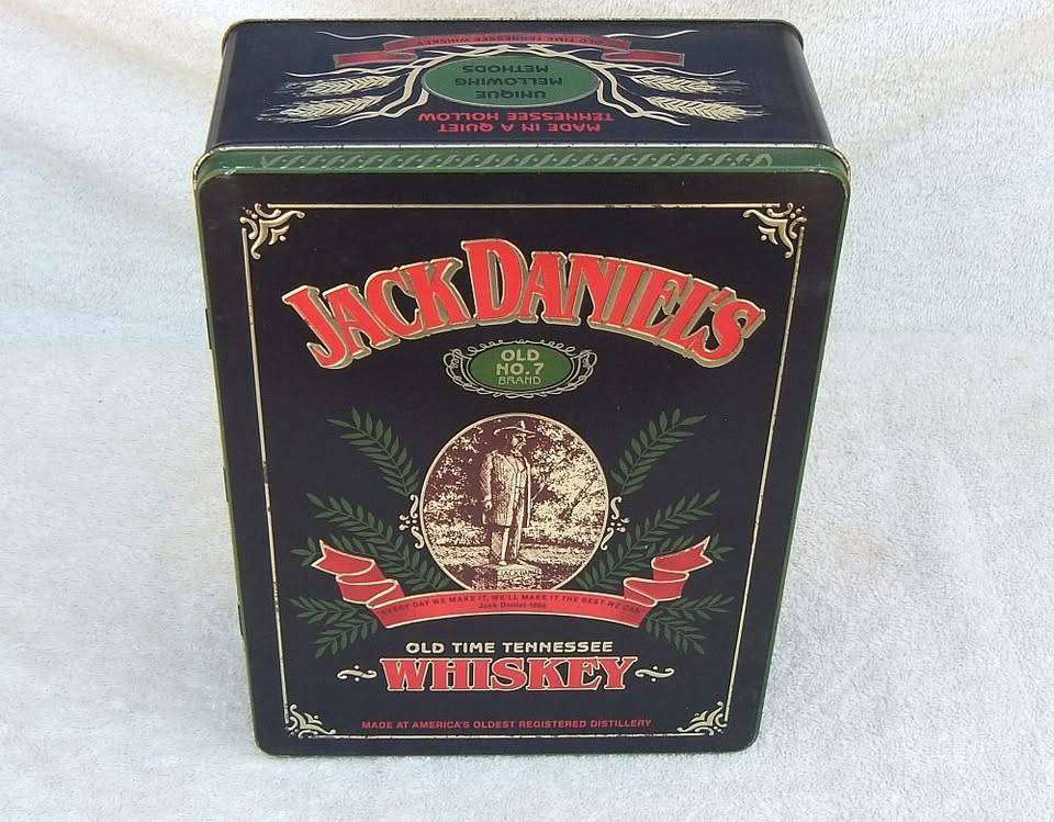 A limited edition Jack Daniels tin canister