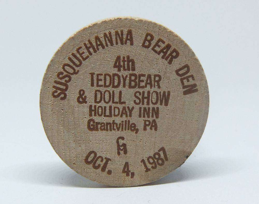 American wooden nickel token -