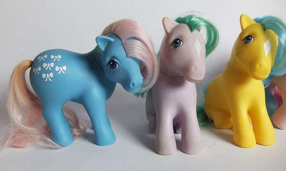 Five vintage early 1980`s My Little Pony ponies
