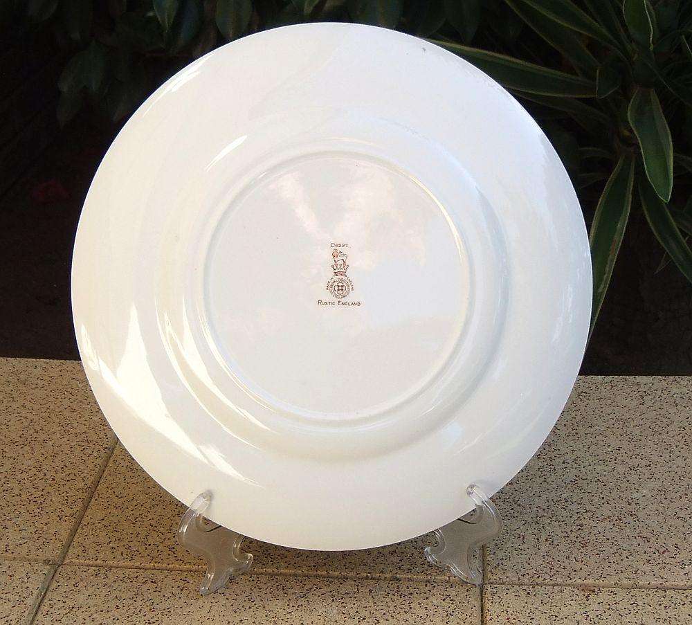 A vintage porcelain display plate by Royal Doulton entitled Rustic England