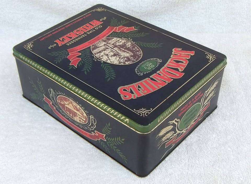 A limited edition Jack Daniels tin canister